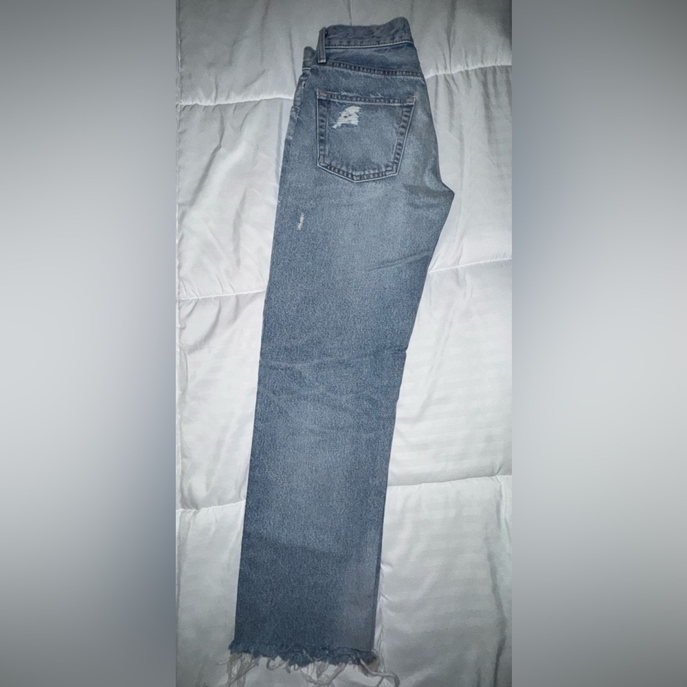 Moussy Vintage Light Blue Distressed Womens Jeans - Picture 7 of 13